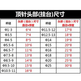 模具顶杆11 300 400 150 65mn普通顶针 100 12.5 11.5 250