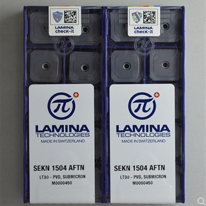 高硬度瑞士数控e铣刀片LAMINA林尼娜拉芈娜SEKN1504AFTN LT30