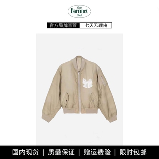 shell韩国小众jennie蝴蝶结棉服飞行夹克外套 theBarnnet 现货