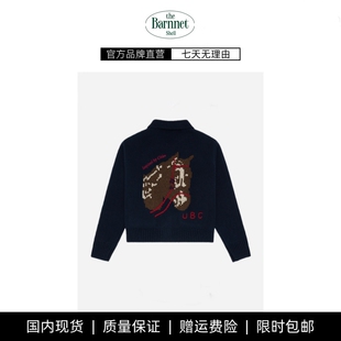 新款 shell冬季 theBarnnet 韩国休闲翻领小马针织毛衣开衫 现货