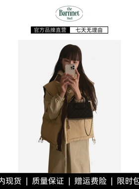 【现货】theBarnnet shell双面羽绒马甲宽松韩系简约休闲鸭绒背心