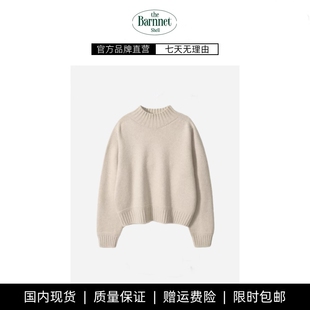 shell韩国半高领纯色毛衣韩系女简约感针织衫 theBarnnet 现货