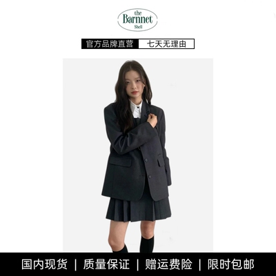 【现货】theBarnnet shell秋韩国气质西装+连衣裙+裤裙三件套装