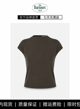【现货】theBarnnet shell韩系纯色半高领衬衫上衣百搭显瘦短袖