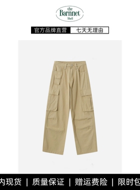【现货】theBarnnet shell韩国baby酱复古工装风直筒大口袋休闲裤