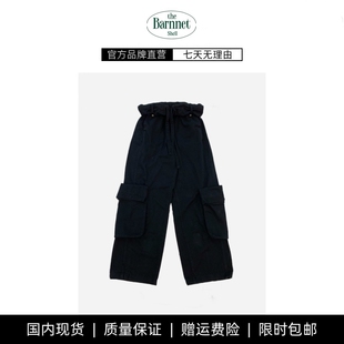 工装 shell水洗翻腰边设计抽绳大口袋休闲裤 theBarnnet 裤 现货