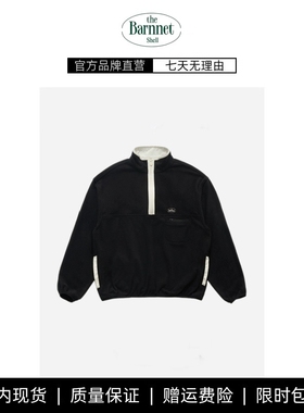 【现货】theBarnnet shell韩国八奶半拉链摇粒绒卫衣韩系立领卫衣