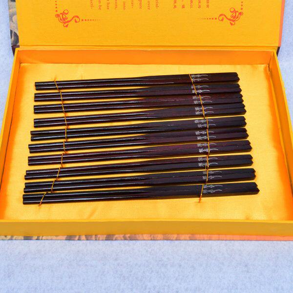 【双彬工艺品】潍坊嵌银厂出品潍坊特产红木嵌银筷子