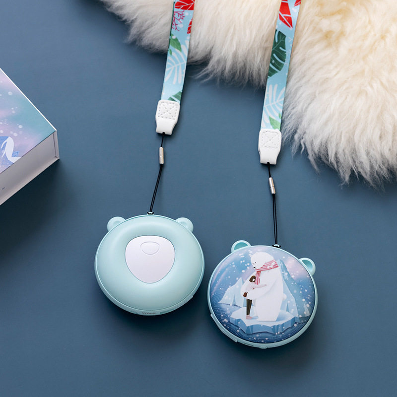 2023 새로운 사계절 곰 손 따뜻하게 전원 은행 2-IN-1 휴일 선물 USB 크리 에이 티브 충전  따뜻하게