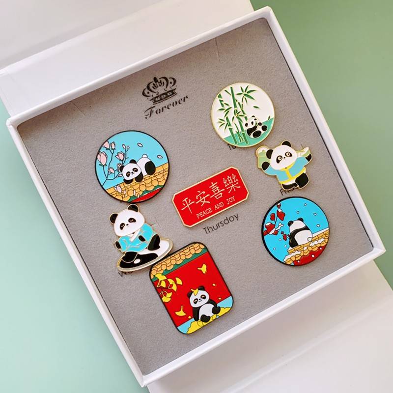 35818客日生礼送物熊创念周元素中国猫风色文边出手纪特品老外伴