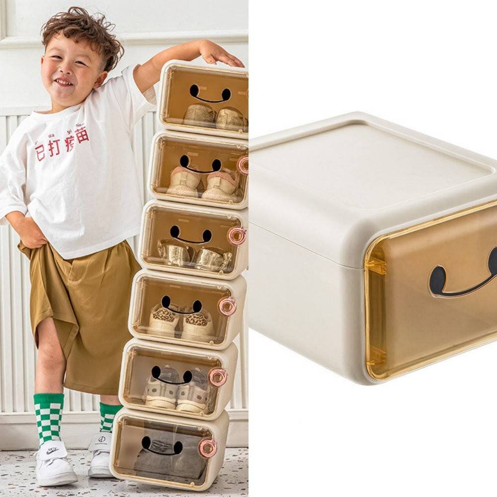 间卡纳通儿童30365盒防收鞋防盒透明塑料硬子收鞋鞋纳省氧空尘鞋