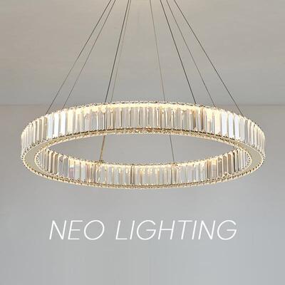 海外爆款客厅水晶灯卧室crystallight不锈钢护眼餐厅法式轻奢吊灯