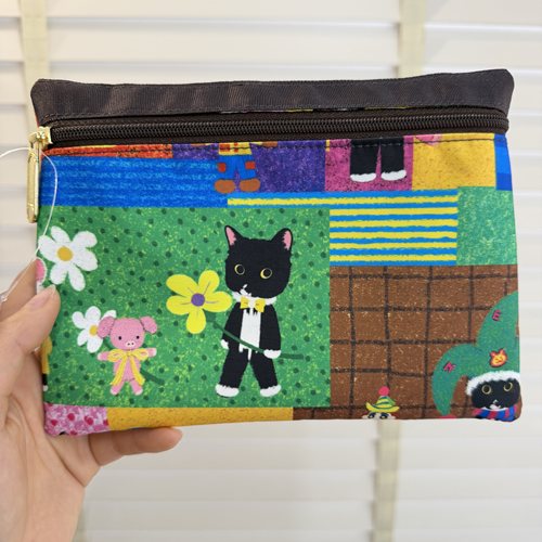 猫手拿包女手机包小物件收纳包