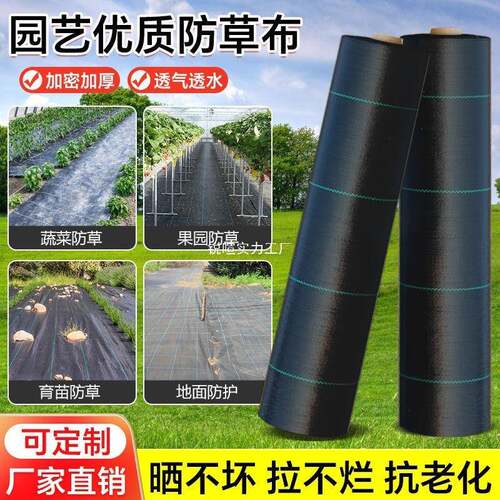 新型防草布除草布抗老化果园果树遮草盖草布农用园艺地布透垒德株