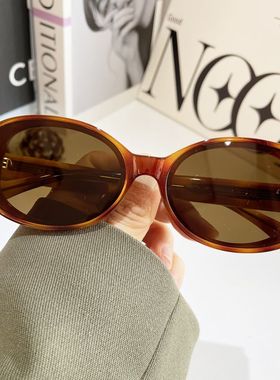 曲面尼龙镜片太阳镜女高级感2024小框个性防紫外线TR板材脚墨镜男