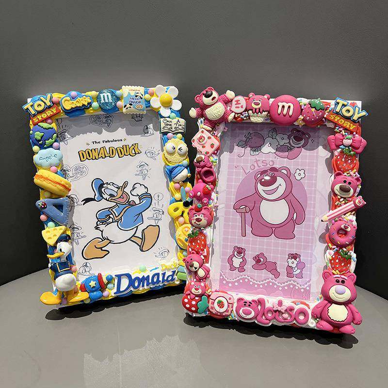 奶油胶手工材料儿童相框寸实木相框创意礼品照片相框摆台活动