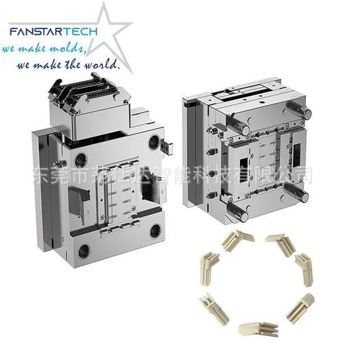 注塑模具厂PEEK特种新材料塑料精密连接器外壳汽车航空插接连接件
