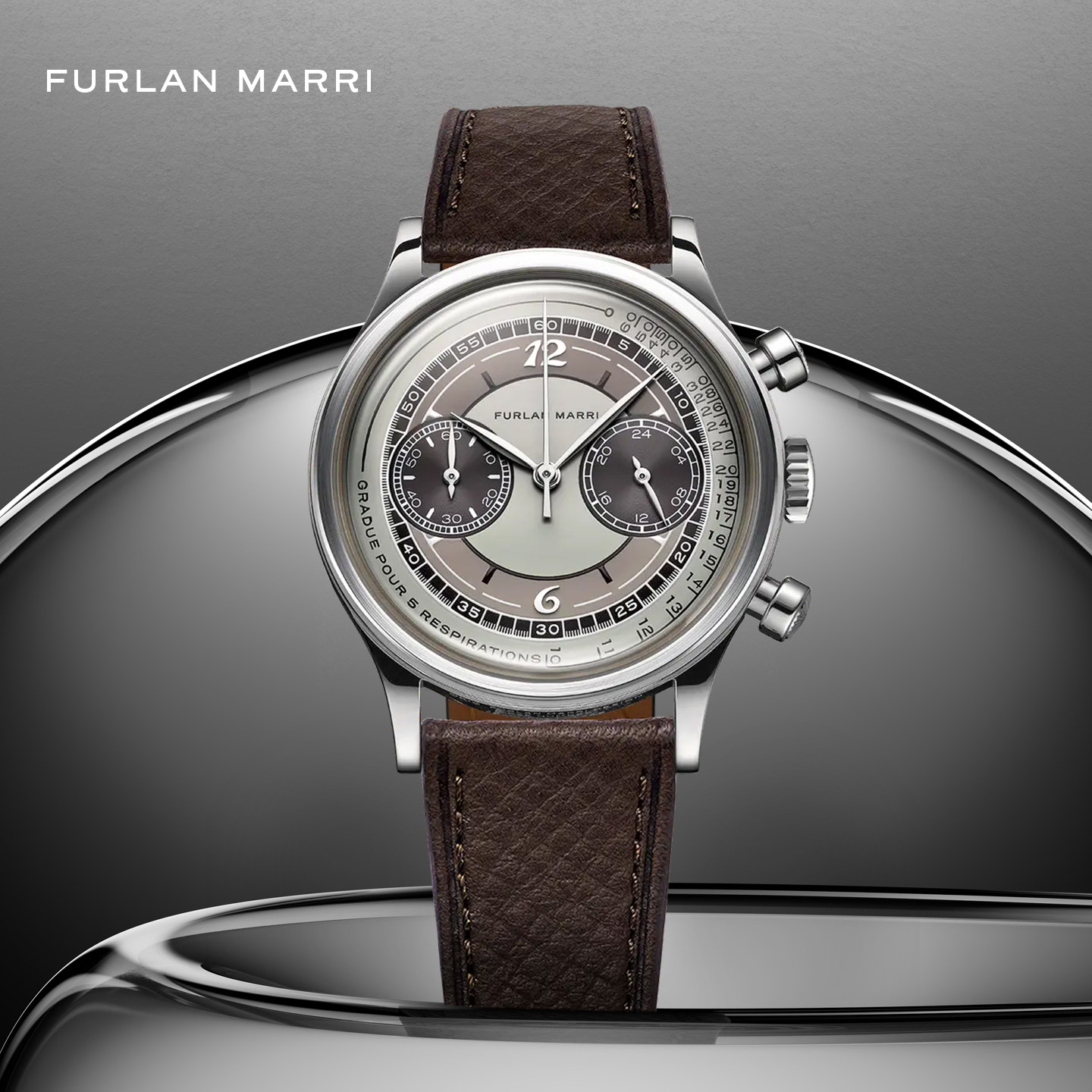 Furlan Marri机械式石英表Castagna计时码表复古风弗兰玛瑞手表