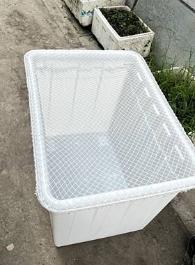 鱼池塑料箱网罩鱼缸圆形防跳网箱防逃网乌龟网防猫防鱼抓网落叶