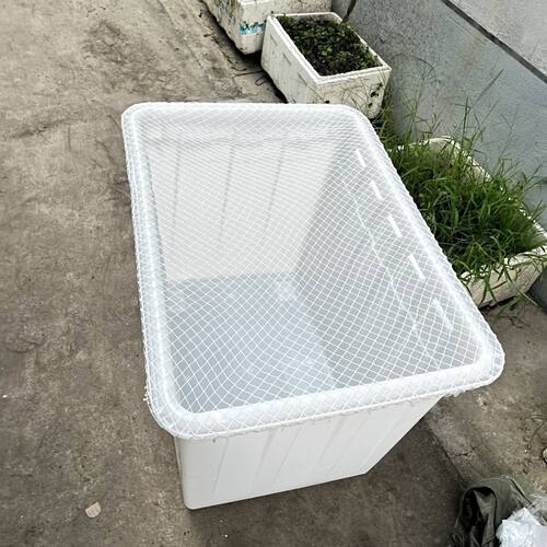 鱼池塑料箱网罩鱼缸圆形防跳网箱防逃网乌龟网防猫防鱼抓网落叶
