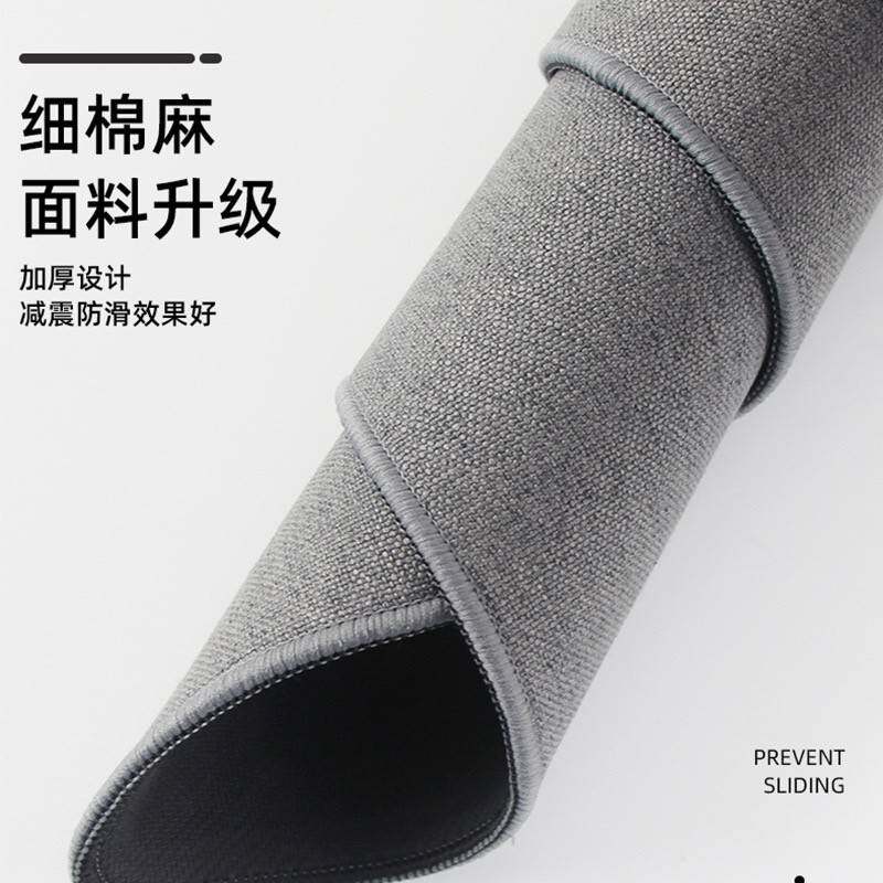 纯公电加厚桌色垫超大脑鼠标麻垫亚麻定桌25750办室桌垫面高级棉