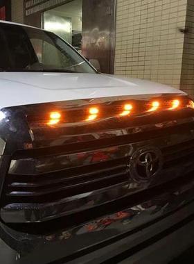 适用14-21年丰田坦途TUNDRA机盖小黄灯黄色雾霾灯日行灯LED通风网