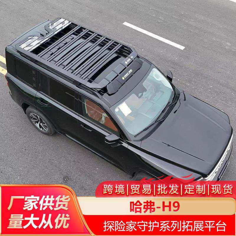 哈佛H9车顶行李架爬梯书包侧账越野改装车顶平台户外储物架旅行架