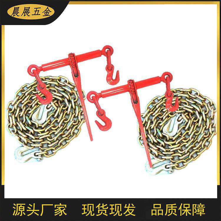 现货销售链条紧绳器棘轮式船用收紧器钢丝绳拉紧器锻造棘轮紧索具