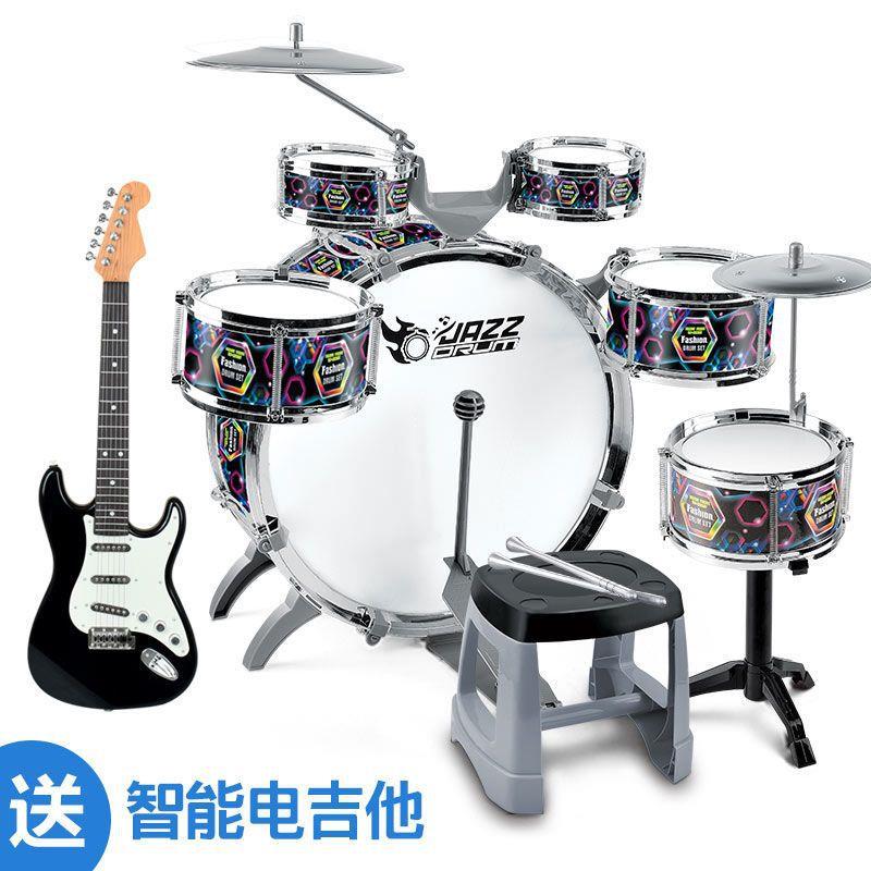 大号架子鼓儿童初学者玩具鼓小孩宝宝爵士鼓3-6岁敲打鼓乐器明微