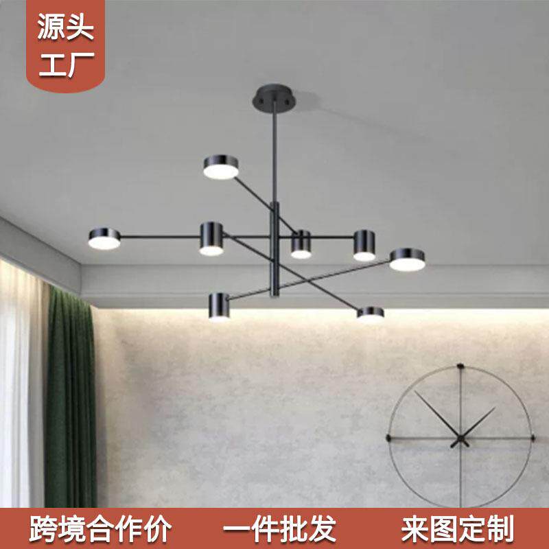 供货北欧后现代主吊灯简约美式Amazon卧室灯工业风中山吊灯具