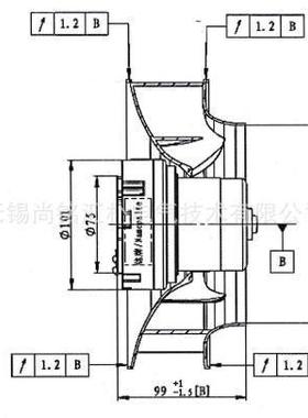 泛仕达EC涡流风机SC225F2-055-000-101空气净化器充电桩散热风扇