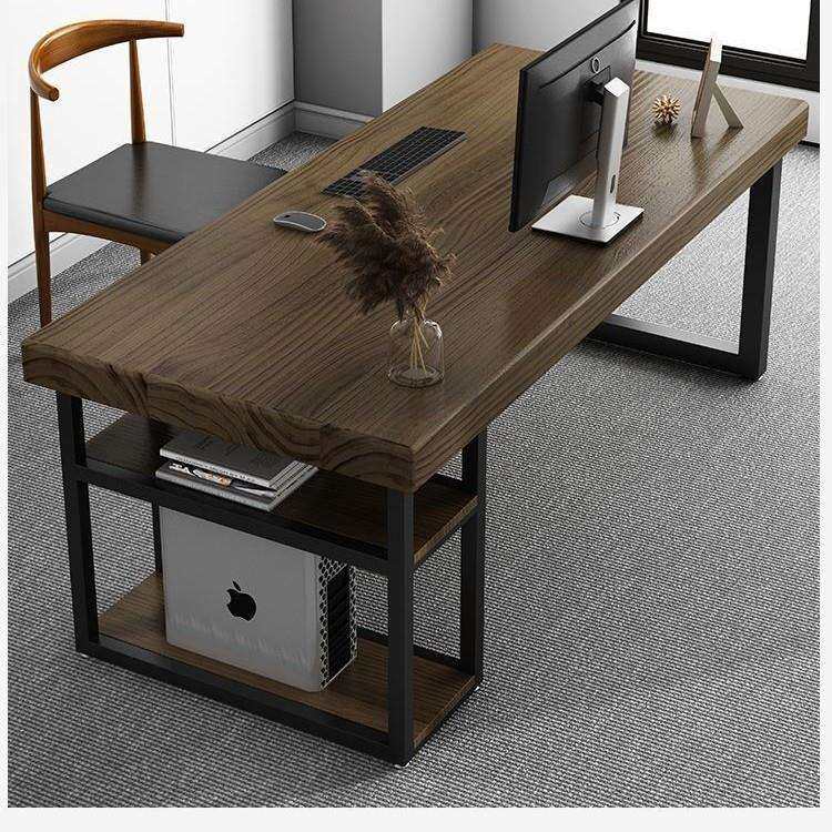 实木电脑桌台式简约现代电竞桌书桌学生家用简易桌子工作台办公桌