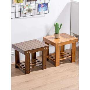 木质小板凳家用结实耐用客厅实木凳子儿童小凳子矮凳学生小竹mω