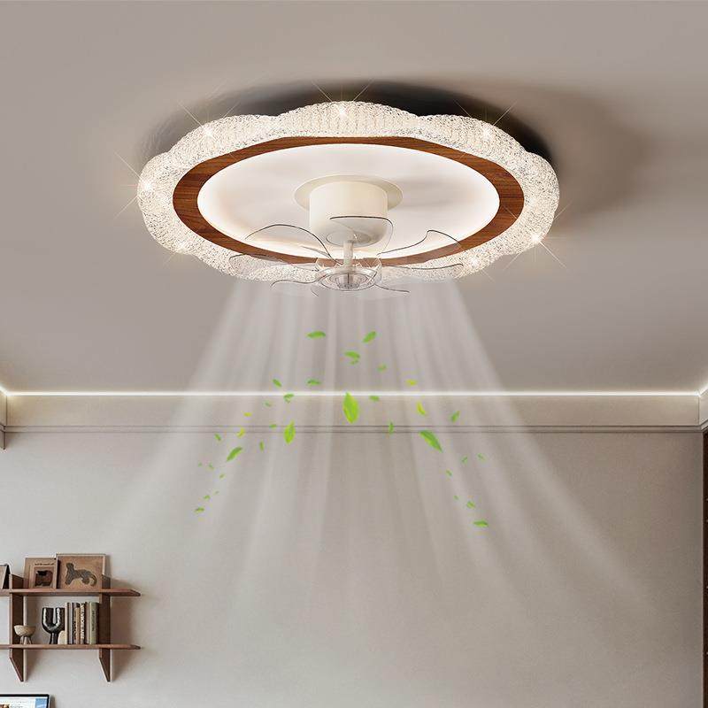 全光谱卧室风扇灯轻奢风扇灯高级感主卧电扇灯摇头餐厅风扇吸顶灯