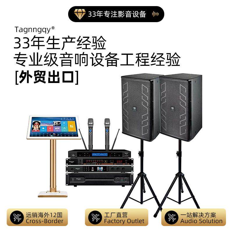 天朗12寸音响ktv套装家庭娱乐会议室音箱功放麦克风有源音箱