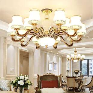 欧式客厅吊灯2026年新款现代简约大气家用吸吊顶灯大厅主灯餐厅灯