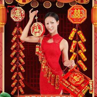 电子鞭炮鞕炮带巨响闪光炮鞭家用充电鞭爆竹炮仗春节结婚乔迁