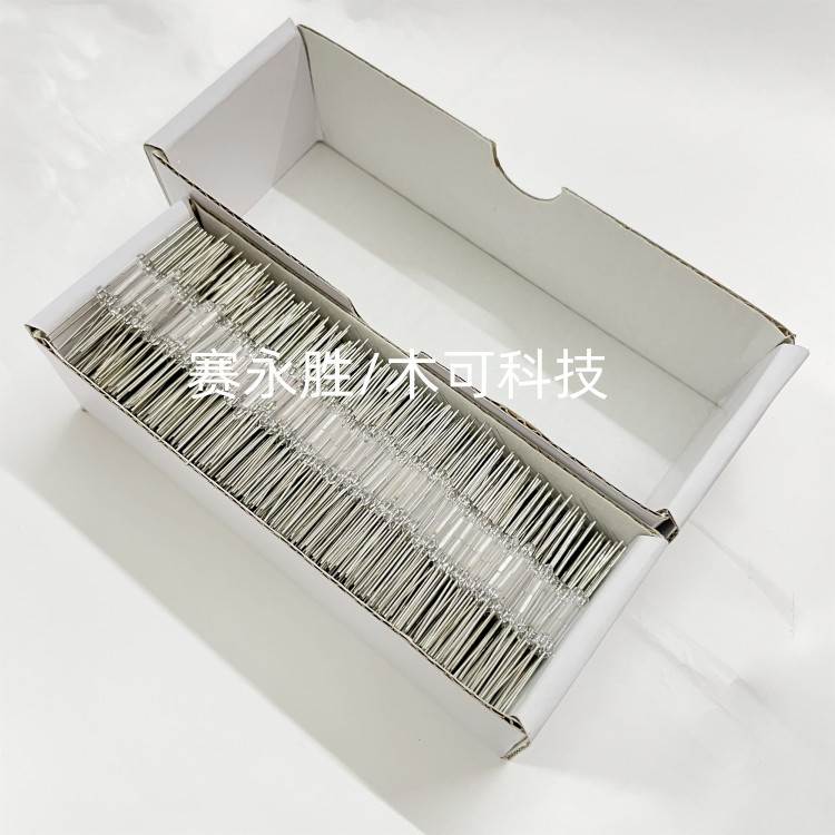 干簧管2*14mm磁控开关 磁感应舌簧管 MK-2X14 白管Y213 常开型