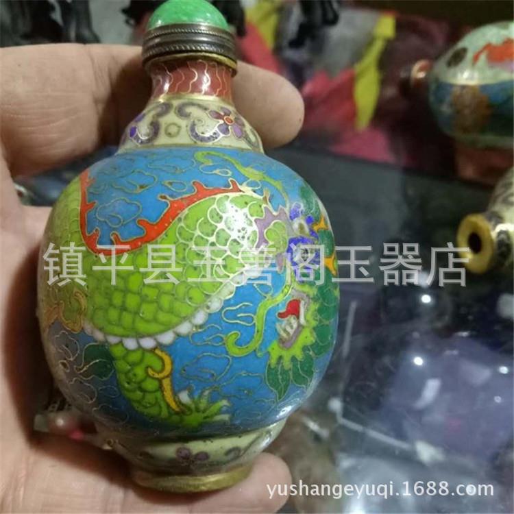 鼻烟壶工艺品摆饰粉彩瓷收藏观赏彩绘鼻烟壶