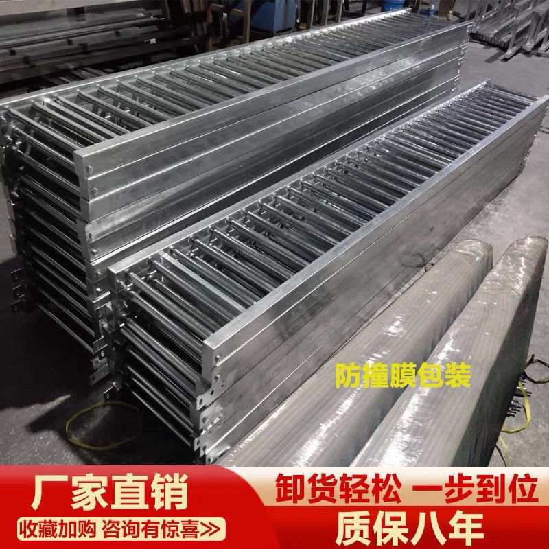 卸货输送机无动力滚筒线传送带省力搬运小型卸车下货滑梯