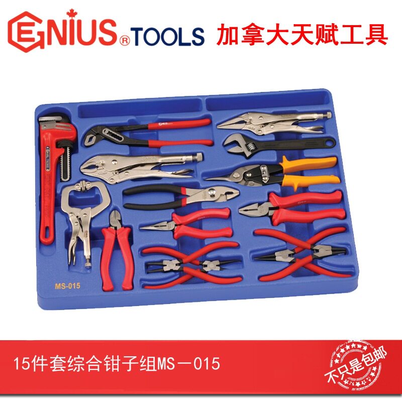 Genius天赋进口工具15件套综合钳子组MS-015