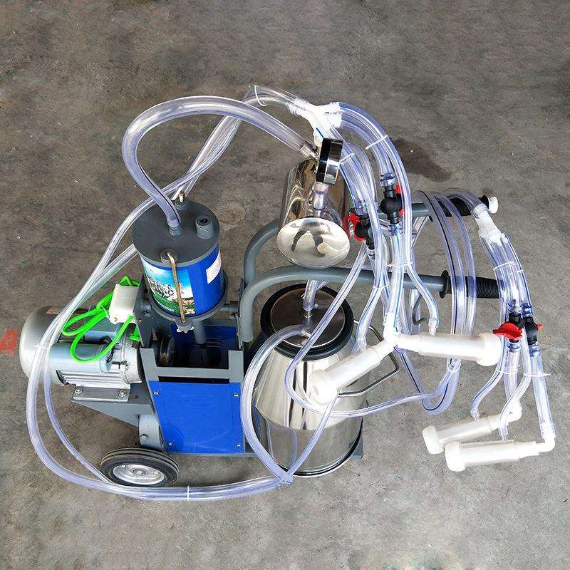 活塞机羊用双杯单桶机单桶挤奶机便捷式羊用挤奶机