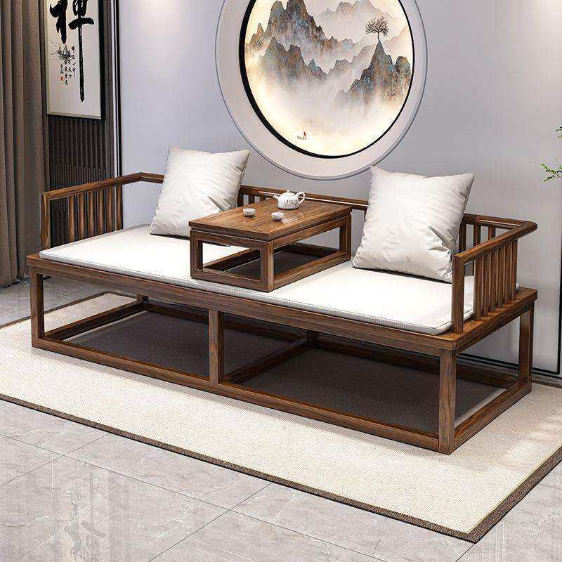 小户型罗汉床实木新中式沙发中国风客厅现代简约沙发床两用躺椅