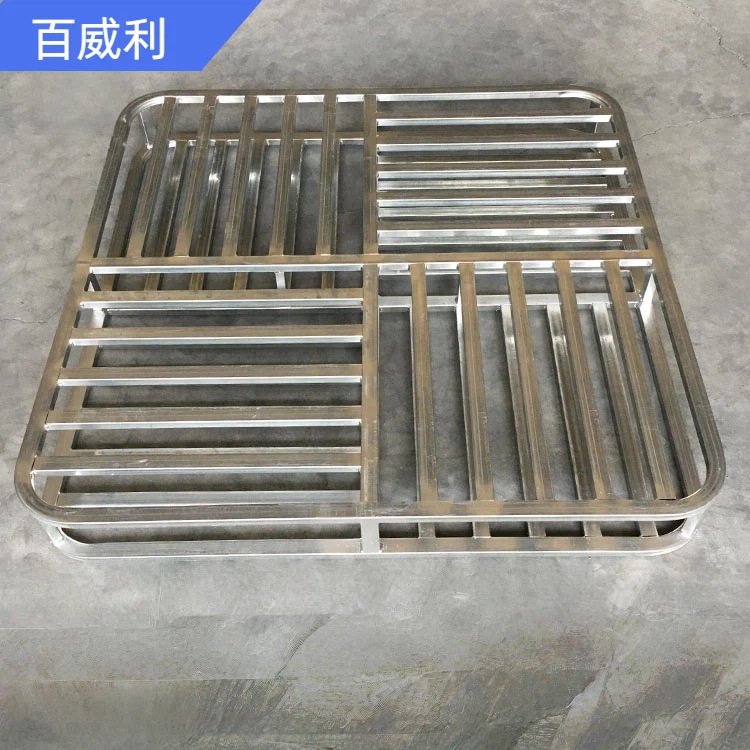 叉车金属托盘钢制镀锌托盘重型仓储货物铁栈板物流铁垫板圆角卡板