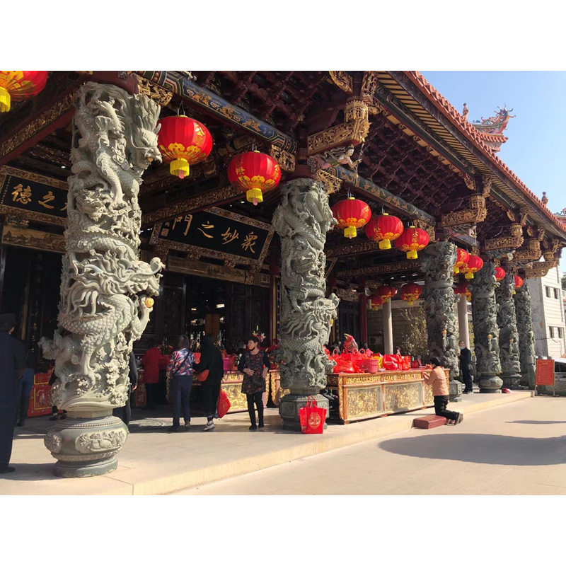 福建大鹏厂家承接石材景观文化柱 石雕福建青石龙柱 石材龙凤柱