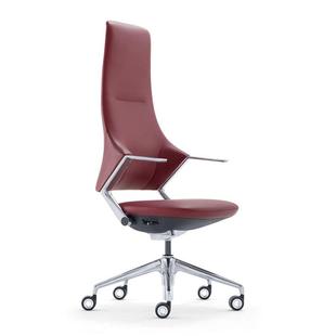 时尚创意科技感办公座椅现代设计师款真皮芭蕾椅高管经理大班椅子