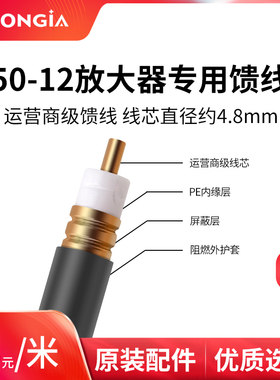 50-12馈线手机信号放大增强器1/2专用馈线8元1米  两百米以上包邮