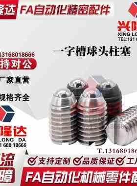 一字槽PBSH-4/PBSHS-6 C-BPES/C-BPEU3/4/5/6/8/10/12/16球头柱塞