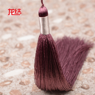 龙结3股线配色长流苏穗子手工编织饰品配件多色雅色系列厂家批发