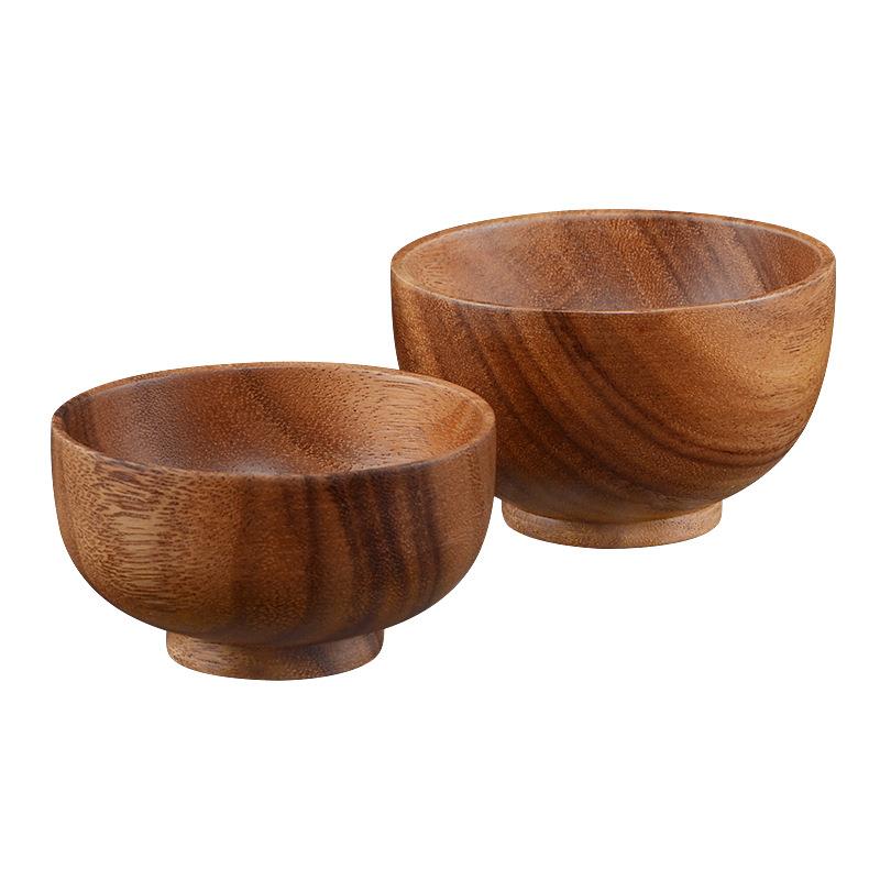 一木一匠 日式木碗相思木木碗儿童成人米饭碗木餐具大号汤碗